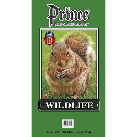 Prince Wild Bird Seed Prince Wild Bird Seed 051010 10 lbs Wildlife Formula Wild Bird Feed Dark Green Bag; Dark Green 51010